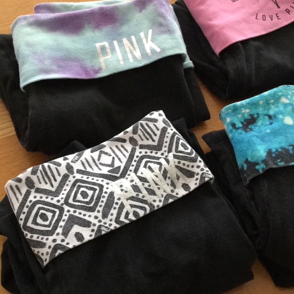 6 Pink Capri Leggings - Picture 2 of 4